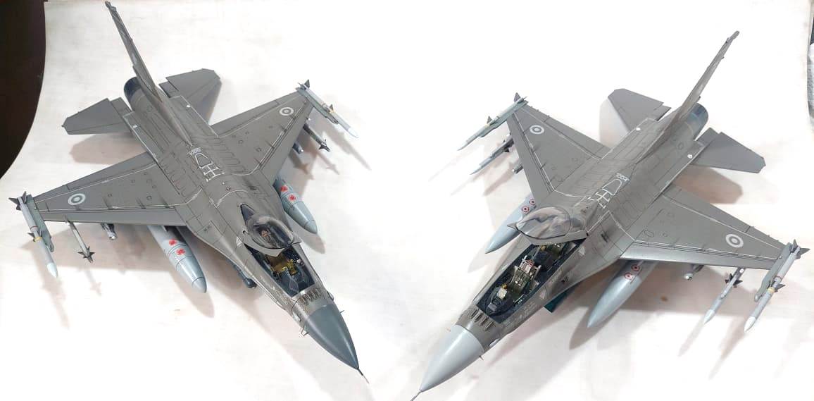 Detalle F-16 A Fuerza Aerea Argentina 1/48 Con Aerocalcas